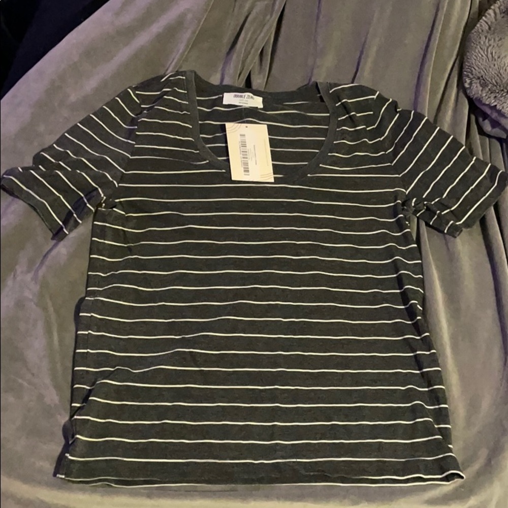 Striped Basic Tee - Honey & Lemon